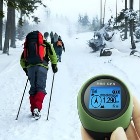 GJX 2026 New Travel Usb Rechargeable Mini Gps Navigation Locator Anti-Lost Handheld Finder for Travel,Hiking,Cycling,Pets,Luggage,Outdoor Activities