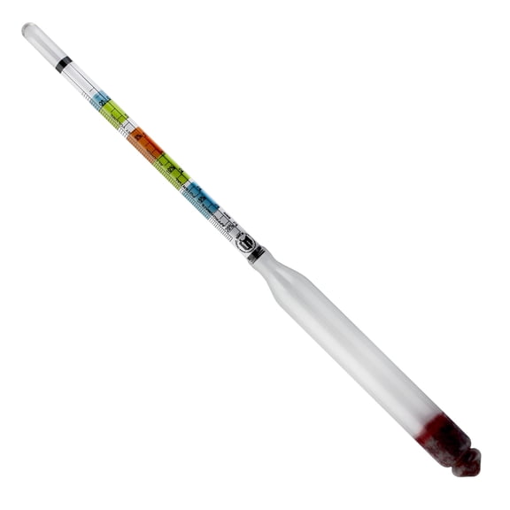 GJX Triple Scale Hydrometer for Beer Brewing and Wine Making, Specific Gravity Alcohol Sugar Tester for Home Fermentation Monitoring