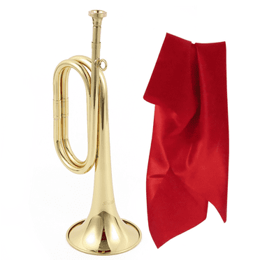 GJX Trumpet Loud Volume Cavalry Trumpet Classic Shape Blowing Bugle Style