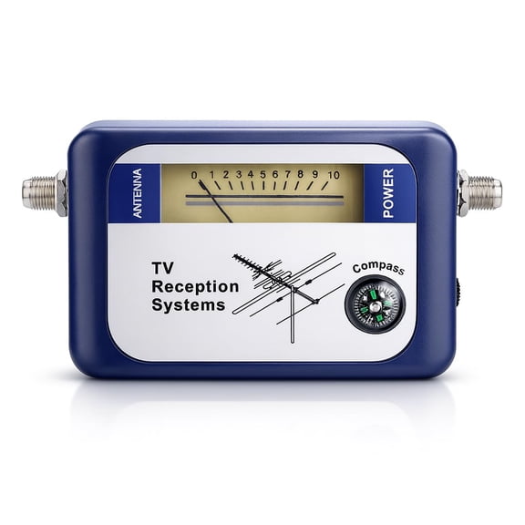 GJX Tv Signal Finder, Tv Antenna Signal Strength Meter Antenna Signal Meter Digital Aerial Terrestrial Signal Strength Meter with Excellent Sensitivity for Enhanced Tv Viewing Suit for Home Use