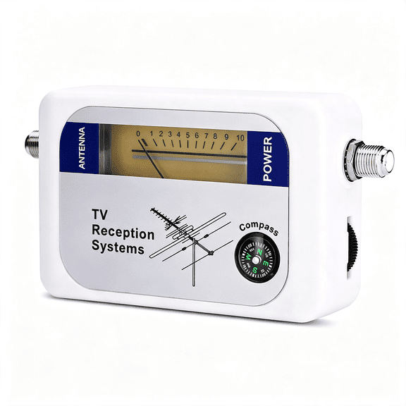 GJX Tv Signal Meter, Tv Antenna Signal Strength Meter Satellite Detector with Backlight for Satellite Antennas, Night Use Portable Professional Sensitivity 170-860Mhz