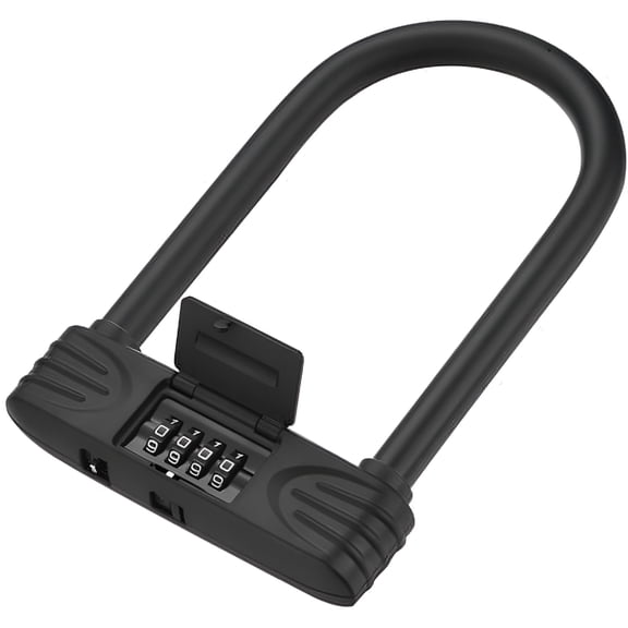 GJX U Shaped Bike Lock, 4 Digit Code Bike Lock, Resettable Combination Anti Theft Lock for Bike/Scooter/Motorcycle/Bicycle/Door