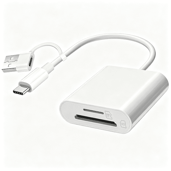 GJX USB C SD Card Reader,USB SD Card Reader,Supports SD and Micro SD Memory Card Adapters for iPhone 15 16 17/iPad Mac,with USB to USB C Adapter