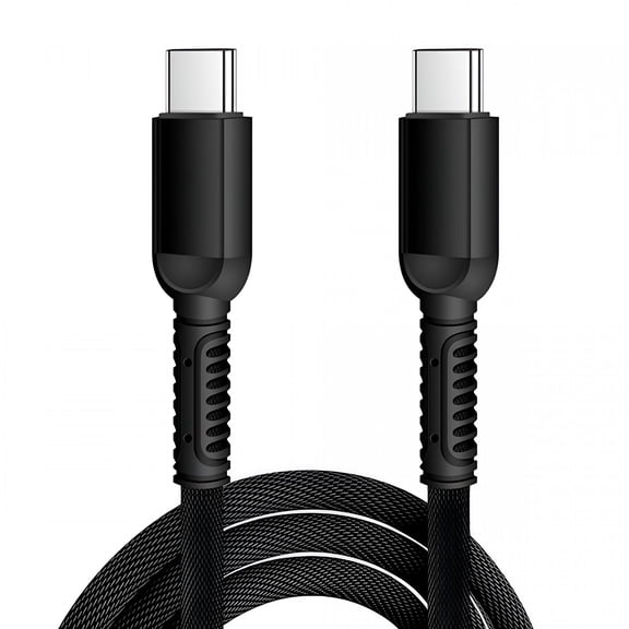 GJX USB C to USB C Cable 6 Feet, 30W Power Delivery Fast Charging Cord, Heavy Duty Nylon Braided Type-C Wire for Phone, Tablet, Console, and Data Sync