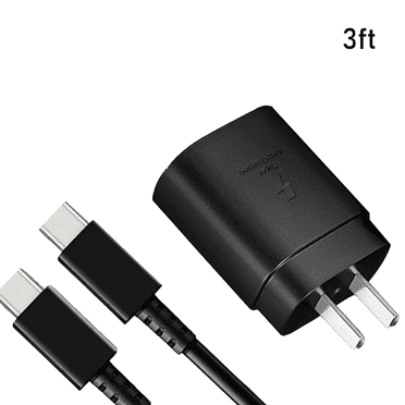 GJX USB Cable 25W Charging Power USB Type C Cable,Micro USB Cable with Data Transfer,Black,3ft