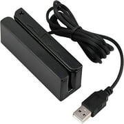 GJX USB Swipe Magnetic Credit Card Reader 3 Tracks Mini Smart Card Reader