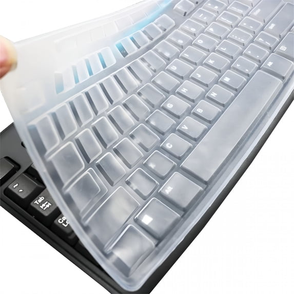 GJX Ultra Thin Desktop PC Silicone Clear Keyboard Cover Skin Protector ...