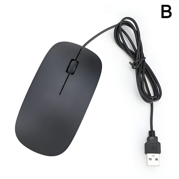 GJX Ultra Thin Gaming Mouse Wired USB Gamer Mice for Gaming Computer PC 3 Buttons 1200dpi Optical 3D Roller USB Gaming Mouse