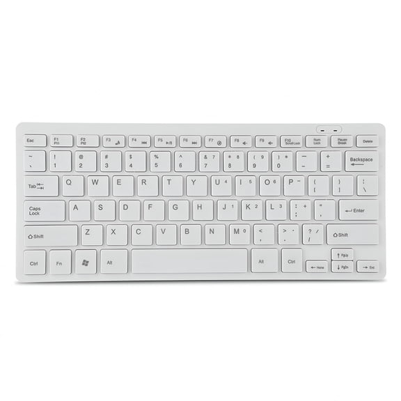 GJX Ultra-Thin Mini Keyboard With Plug And Play Capability, 78 Keys And High Sensitivity For Desktop And Laptop Use, Ergonomic Design And Standard Usb Interface, White