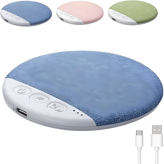 GJX Ultra-Thin Wireless Pillow Speaker,Flat Bluetooth Sleep Speaker with Timer Function,Low-Profile Speaker for Side Sleeping,Bedside And Travel Use