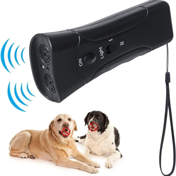 GJX Ultrasonic Dog Bark Deterrent & Behavior Corrector - Stop Barking, Jumping, Aggression without Yelling -Just Point & Press! Backed by Kevin from Shark Tank ( Classic)