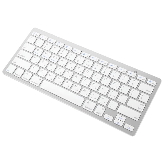 GJX Ultrathin Wireless Bluetooth Keyboard, Silent Typing Compact Design for Laptop Desktop Tablet, Multi-Language Support for Office Travel Remote Work and Study (Black)