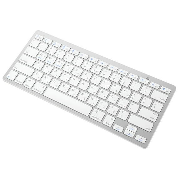 GJX Ultrathin Wireless Keyboard, Silent Bluetooth Keyboard for Laptop Desktop Computer, Multi-Language Support, Portable Slim Typing Pad for Office and Travel