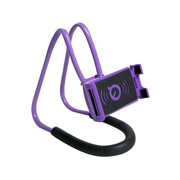 GJX Universal 360 Degree Rotation Hanging Neck Phone Tablet Holder Bracket Stand