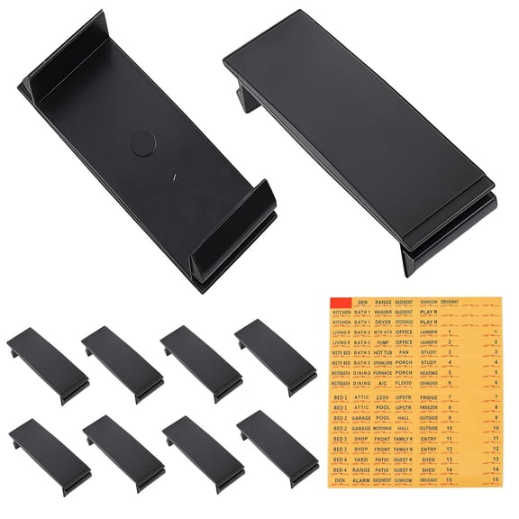 GJX Universal Breaker Filler Plate for Load Centers 10 Pack,Use for Closing 1In Breaker Panel Blanks,With Electrical Panel Label Circuit Breaker Filler Plate