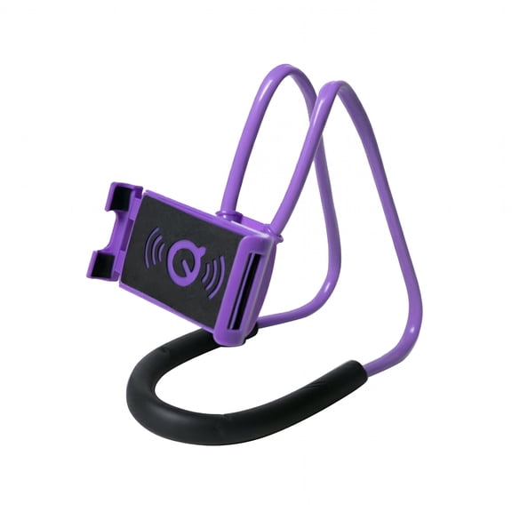 GJX Universal Hanging Neck Phone Tablet Holder, 360 Degree Rotation Hands-Free Bracket Stand, Portable ABS Lanyard Mount for Phones and Tablets Under 7 Inch