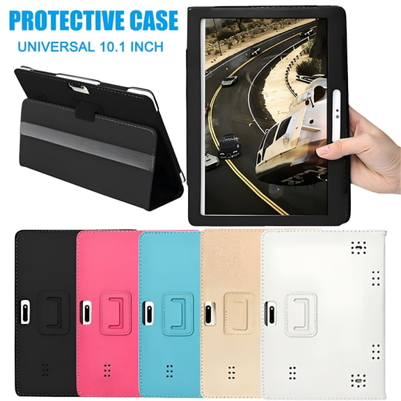 GJX 2026 New Universal Leather Tablet Case for 10-10.1 Inch Android Tablet Pc, Fashionable and Protective Tablet Cover, Durable Leather Case with Stylish Design Compact Design