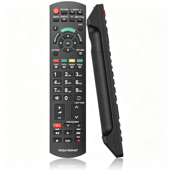 GJX Universal Remote Control for Panasonic Tv Remote Control Works for All Panasonic Plasma Viera Hdtv 3D Lcd Led Tv/Dvd Player/Av Receiver