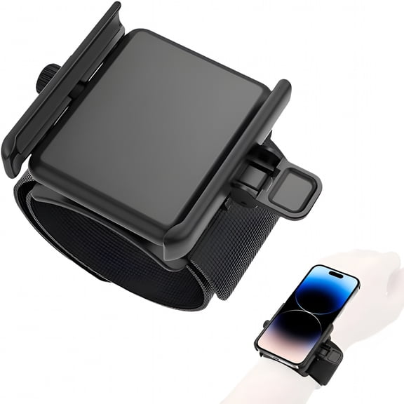 GJX Universal Sports Phone Holder, 360 Degree Rotatable Wrist and Arm Band for Running, Cycling, Climbing, Walking, Compatible with All Mobile Phones