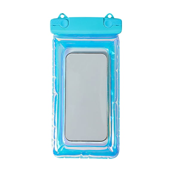 GJX Universal Waterproof Phone Pouch Case for Swimming Beach Water Sports, Touchscreen Friendly Dry Bag with Neck Strap, Floating Phone Protector for Android Smartphones