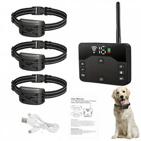GJX Wireless Dog Fence System, Upgraded Electric Containment with 9-Level Remote Training Collar, Adjustable Boundary for Dogs, USB Rechargeable