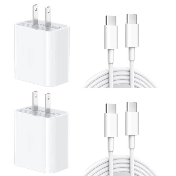 GJX Usb C Charger Fast Charging 2Pack 20W Pd Usb C Wall Charger with 6Ft Fast Charging Cable Compatible Iphone 17/17 Pro/17 Pro Max/Air,16 15 Pro Max Plus, Android