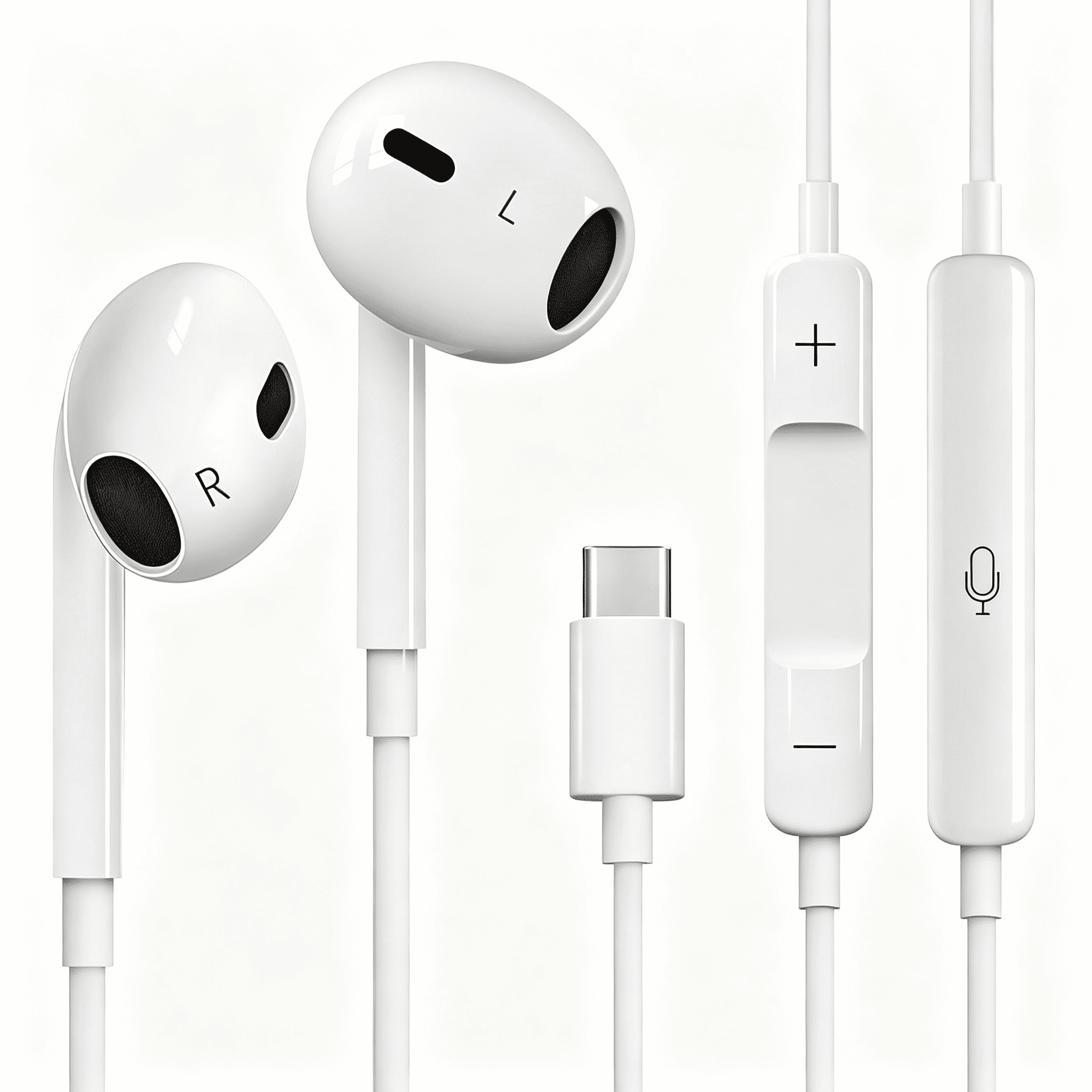GJX Usb C Headphones Wired Earphones for Iphone 17 Pro Max 16 Pro 15 15 ...