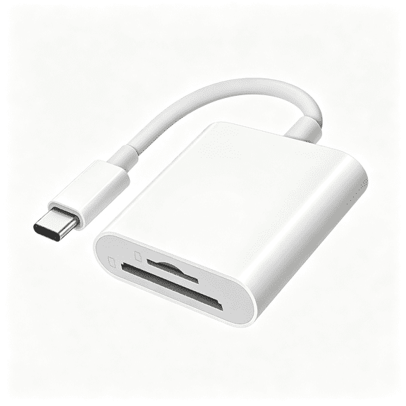 GJX Usb C Sd Card Reader for Iphone 15 16/Ipad/Macbook/Mac, Usb-C Type C Sd Reader Supports Sd and Microsd Memory Card Adapter, Trail Camera Viewer Plug and Play - 2 Slots