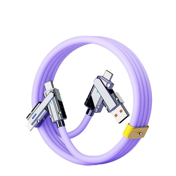 GJX Usb Cord Various Connections Usb Extension Cord Rapid Power-Up Multi Charger Purple