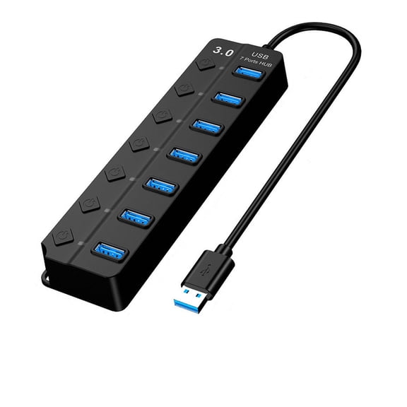 GJX Usb Hub,7 in 1 Usb C Hub,Convenient Super-Speed Usb Adapter for Laptop