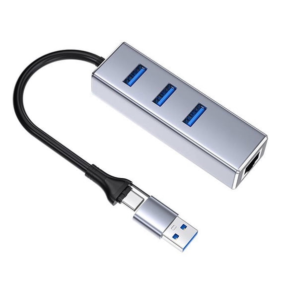 GJX Usb Hub,Eight-In-One Docking Station Usb C Hub,One-To-Seven Multi-Port Expansion Usb Adapter
