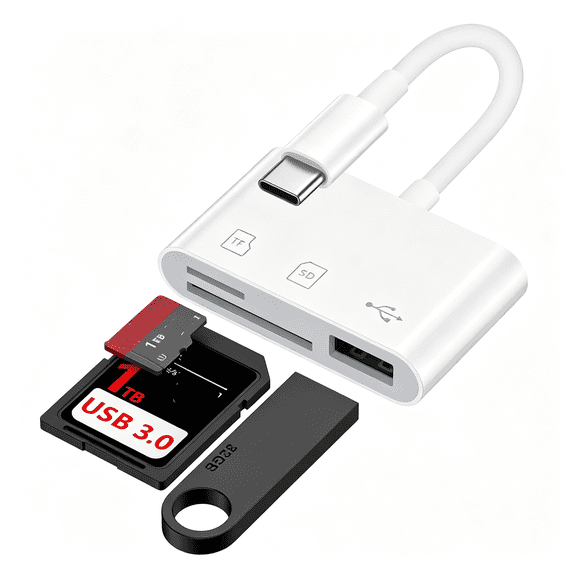 GJX Usb Type C Sd Card Reader for Android S26 Ultra S25 Fe S24+ | High Speed Type C Micro Sd Memory Card Reader Usbc to Sd Card Reader Adapter for Google Pixel 10 9 Pro,Iphone 17 16 Pro Max
