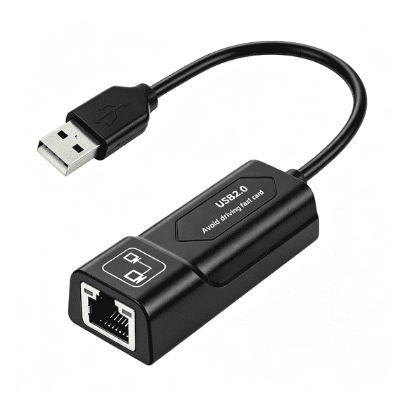GJX Usb to Ethernet Adapter,100Mbps Fast Network Card,Usb 2.0 Rj45 Lan Converter for Laptop Desktop Macbook Pro,Windows Macos Linux