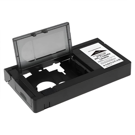 GJX VHS-C to VHS Tape Converter Adapter, Motorized Cassette Player