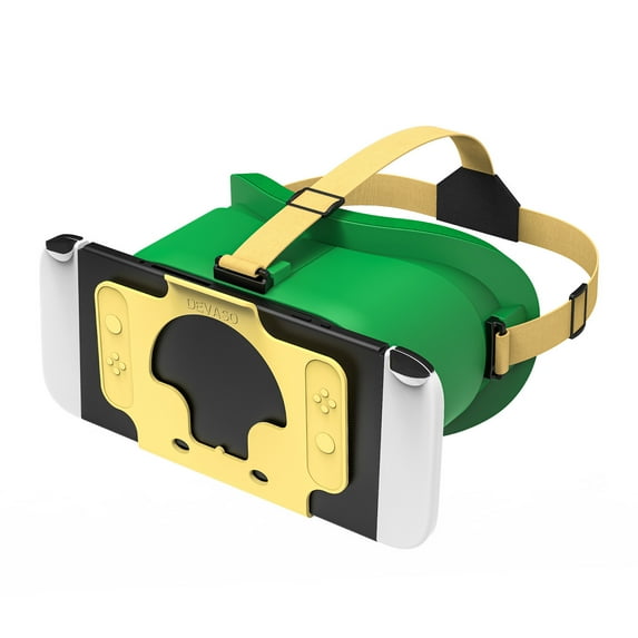 GJX VR Headset,HD Lenses VR Glasses,Adjustable Lens Distance VR Accessories,VR Accessories for Switch,Green