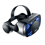 GJX VR Headset,Immersive 120  View with VR Glasses,Powerful Audio,and VR Accessories,White
