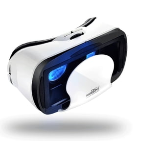 GJX VR Headset with 120 Wide Viewing Angle, Curved Screen Virtual Reality Glasses, Adjustable Mobile Phone Viewer for Gaming