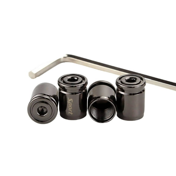 GJX Valve Stem,Premium Metal Material Tire Valve Stem Caps,Corrosion-Resistant Oxidation-Resistant Tire Caps,Black