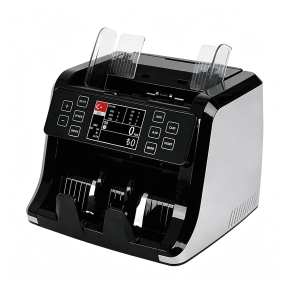 GJX Vc-3 Mixed Denomination Money Counter Machine Value Counting Cis Uv Ir Mg Mt Counterfeit Detection Usd Euro Cad Mxn Printer Enable White Cash Note Counter Bill Counter Business