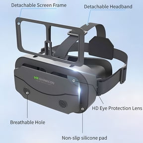 GJX Virtual Reality Headset for 4.5-7.0 Inch Smartphones, Adjustable Focal Length VR Glasses with HD Lens