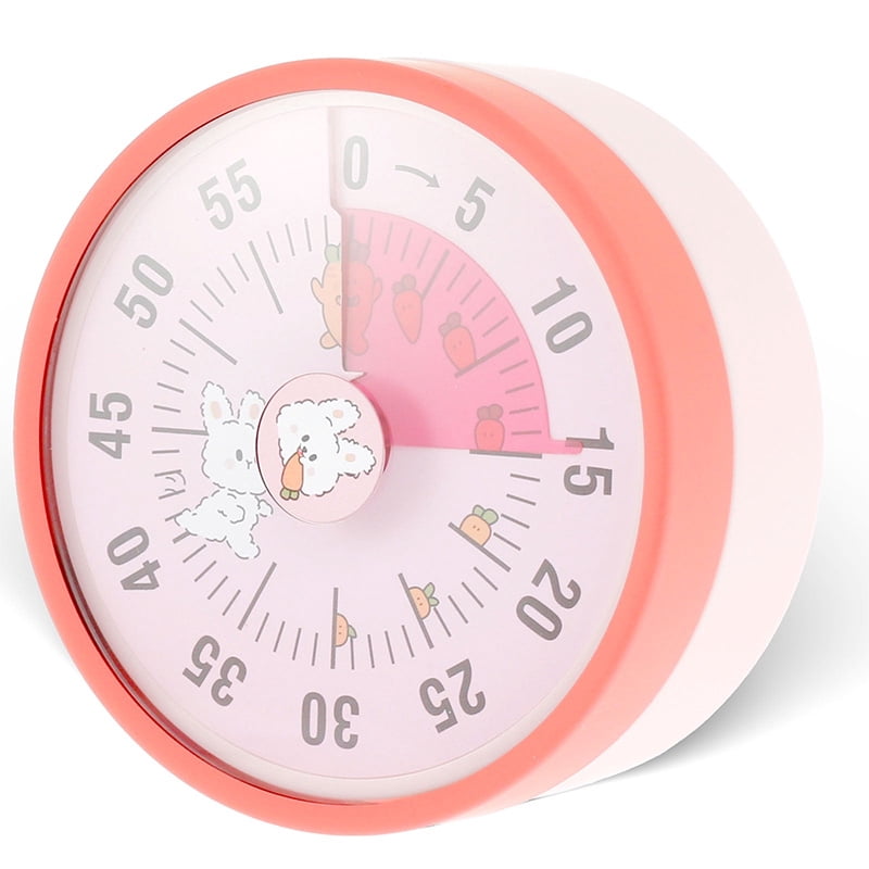 Clockwork Ping Timer GJX Visual Timer for Kids and Adults,60 Minutes Countdown Kitchen Timer ...