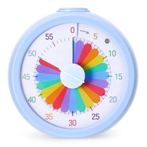 GJX Visual Timer with Silent Modes,60 Minute Countdown Timer for Kids Desk Study,Teaching,Kitchen Cooking,Office Meetings,Time Management with Pause Status Light