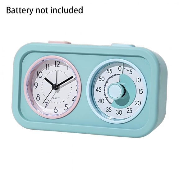 GJX Visual Timer for Kids with Clock 60-Minute Dual Screen Countdown Timer with Alarm and Night Light,for Homework,Screen Time & Daily Routines