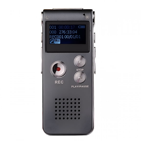 GJX Voice Activated 8GB Voice Recorders Recording Pen, Iron Grey