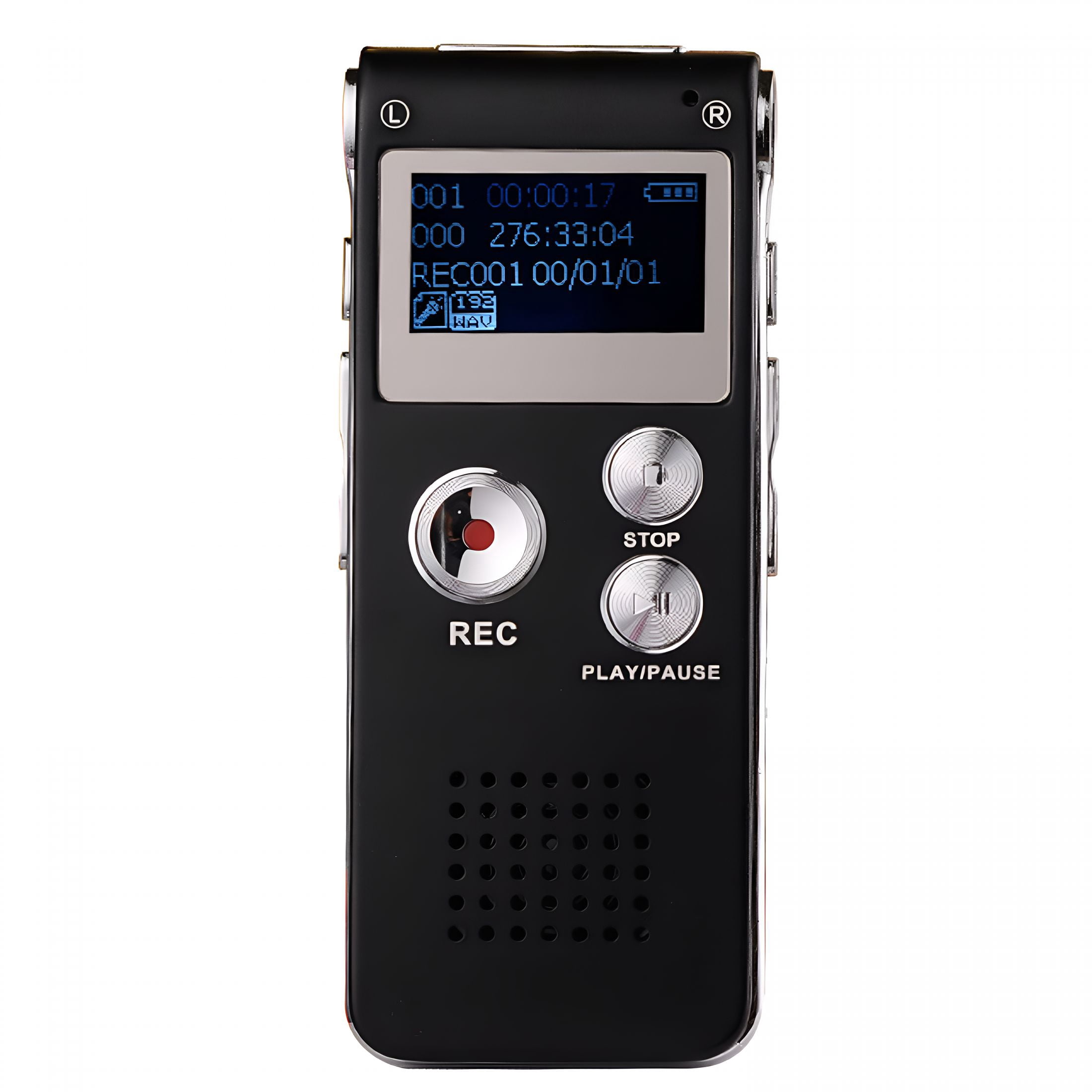 GJX Voice Recorder 16Gb Capacity Voice Activated Recording Device Digital Voice Recorder for Lectures,Meetings,Interviews Audio Recorder with Usb Rechargeable Wav/Mp3 Tape Recorder