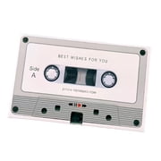 GJX Voice Recording Cassette Tape Gift Recordable 30/60/300 Seconds Message Card