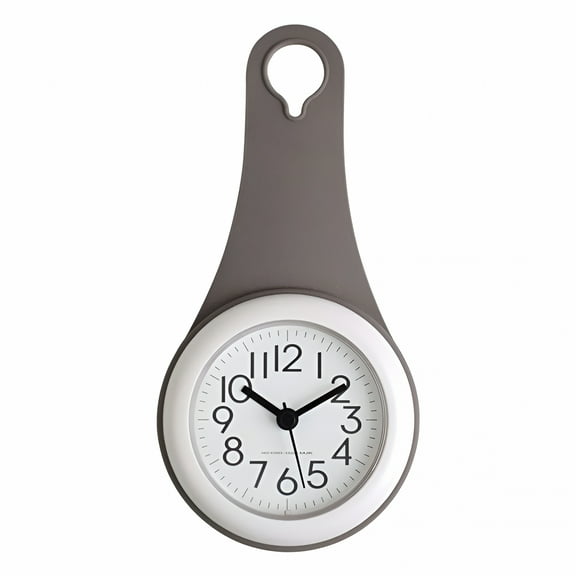 GJX Wall Clock Bathroom Waterproof Small Digital Silent Shower Clock Decor