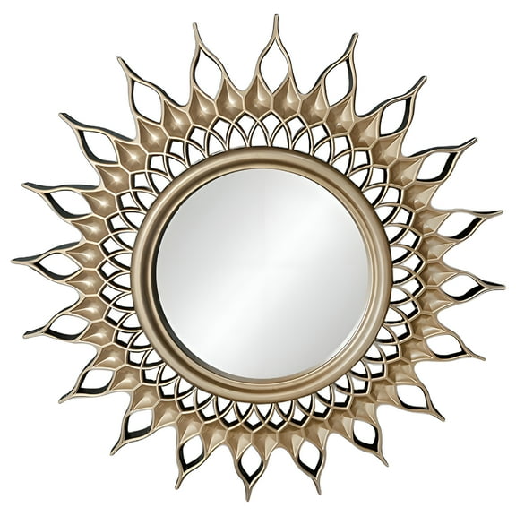 GJX Wall Mirrors Decorative,Room Decoration Hanging Mirror,Flexible Frame Decorative Mirror,Swipe Gold