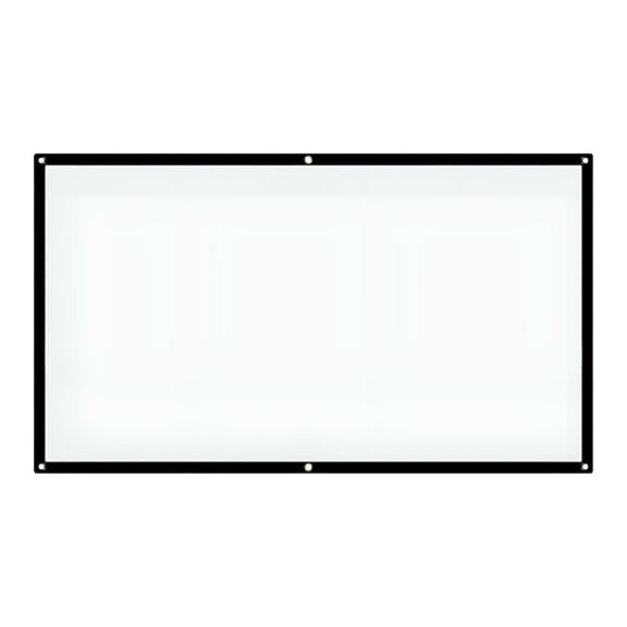 GJX Wall Mount 52 Inch Projector Screen, White & Black