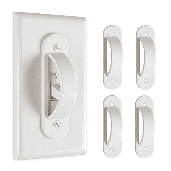 GJX Wall Switch Guards Plate Covers Child Safety Security Home Decor (4 Pack),White-Keeps Light on Or Off Protects Your Lights Or Circuits from Accidentally Being Turned on Or Off